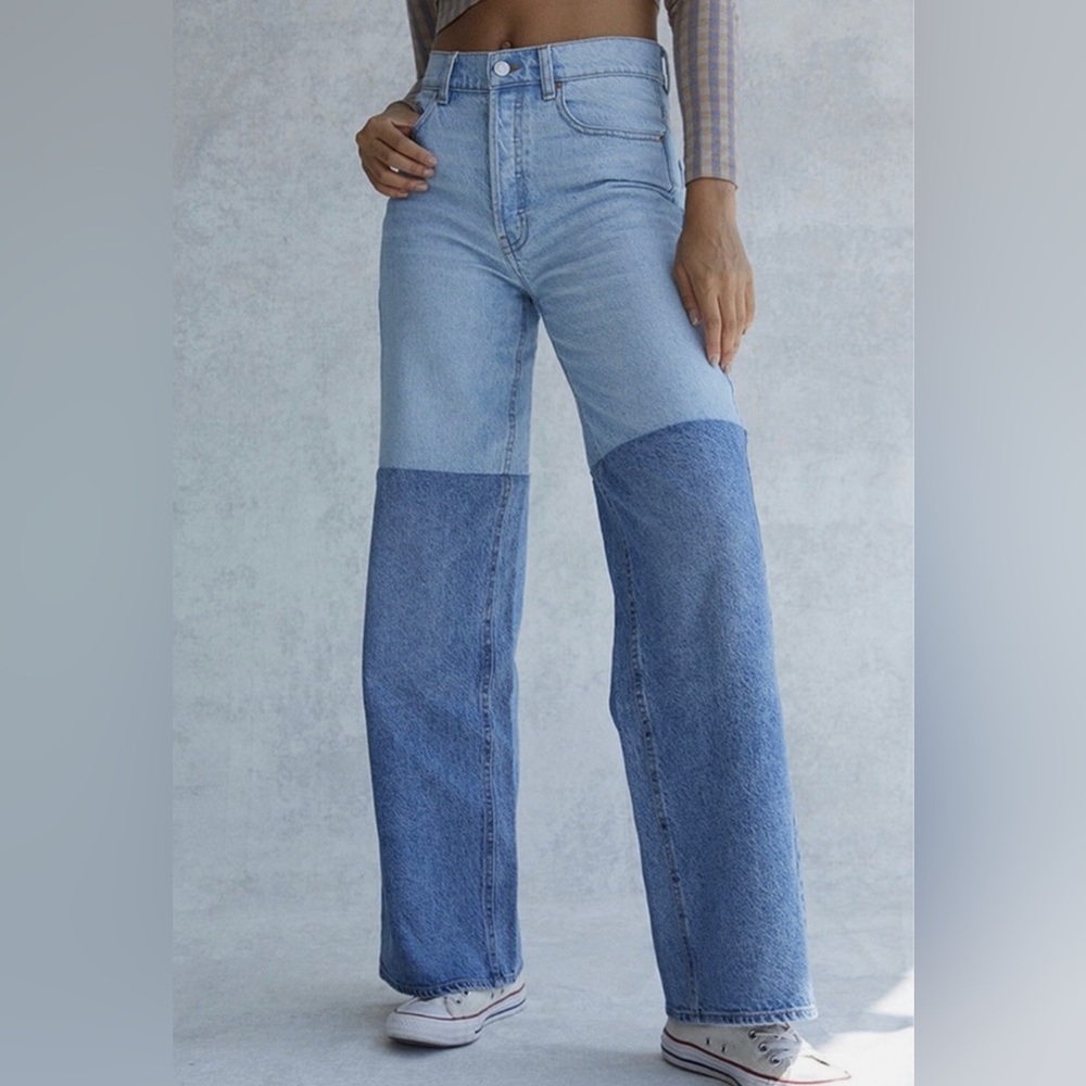 PacSun Baggy Jeans High Rise Size 23 Two toned